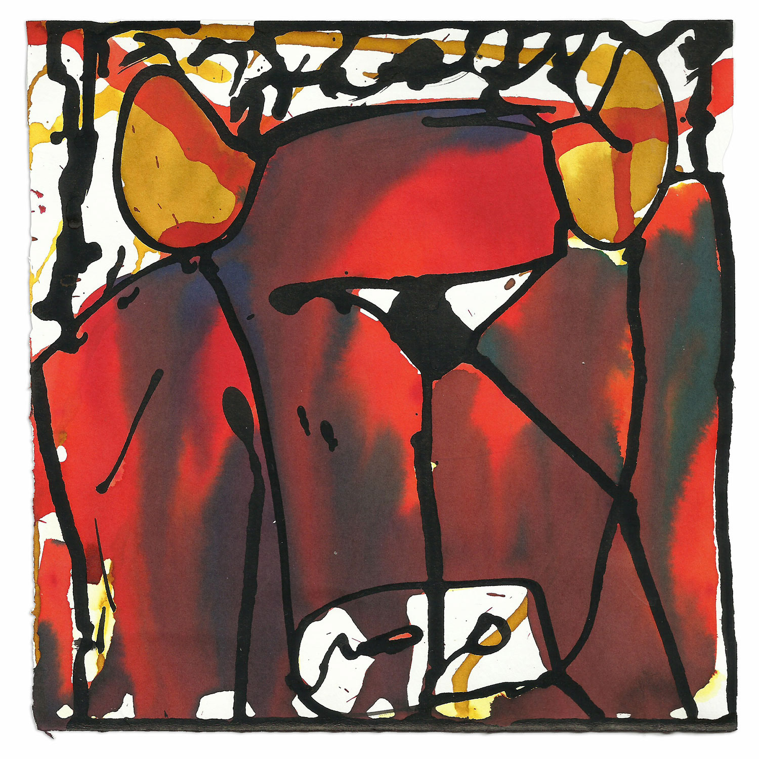 Toro Rojo. (19 x 19) 2015.