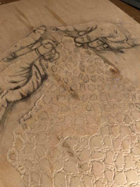 Carving the design