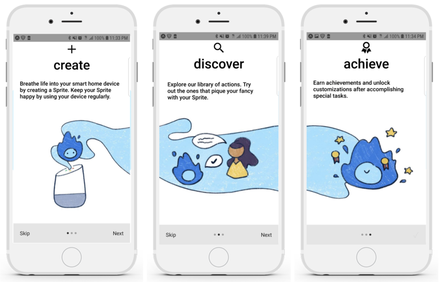High-fi: Onboarding sequence
