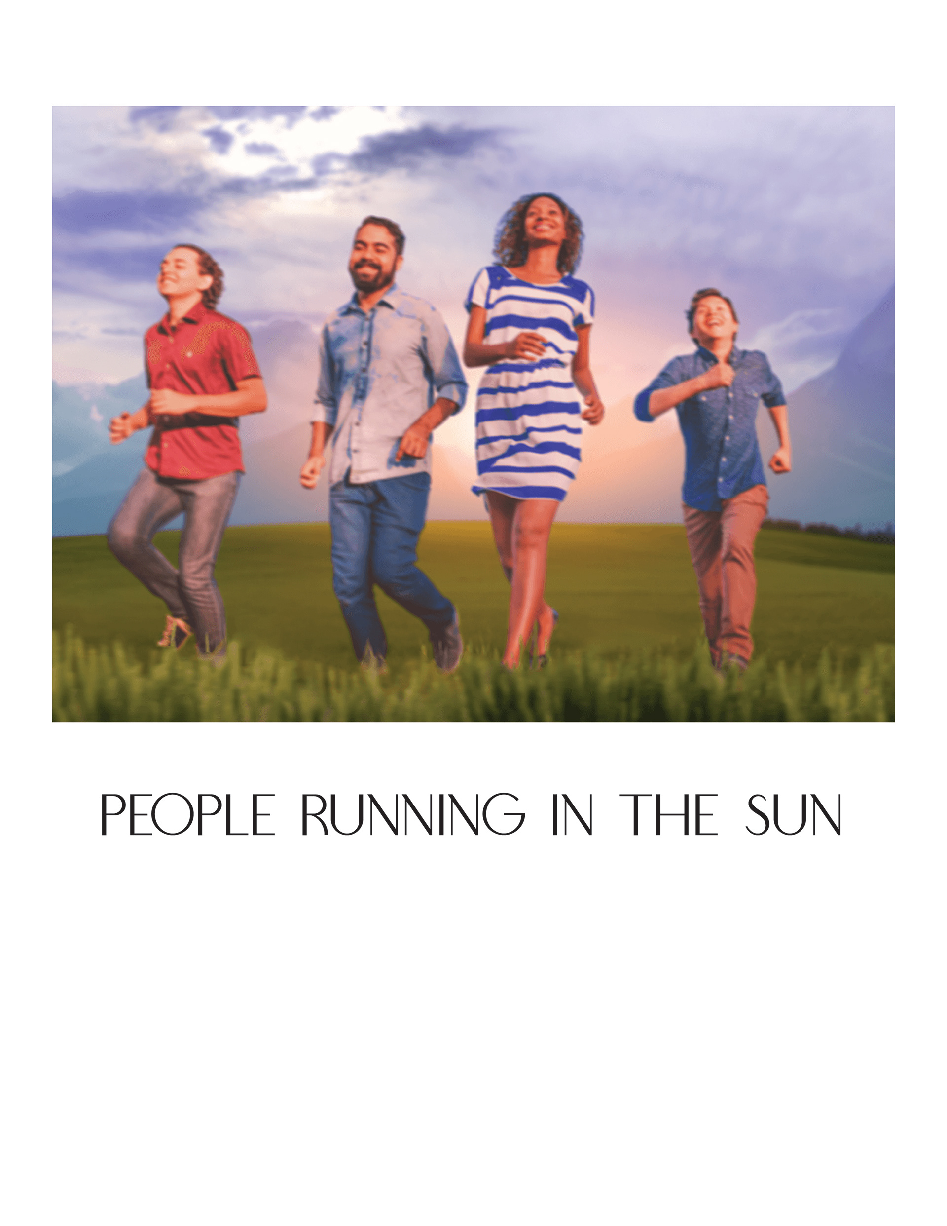 Song title "People Running In The Sun"