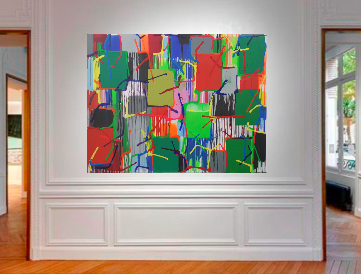 Peinture 211125 - 114x146cm/44,8’x57,5' - Technique mixte