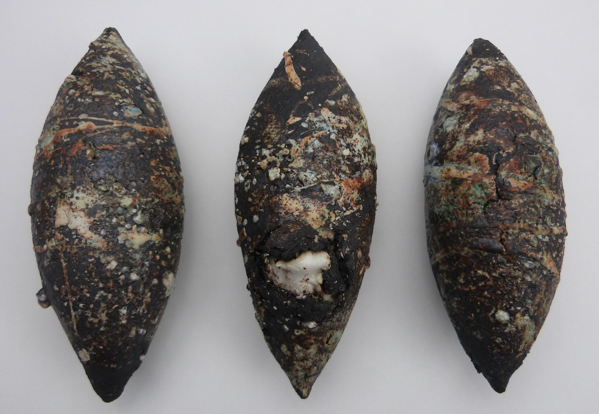 Dark sedimentary specimens