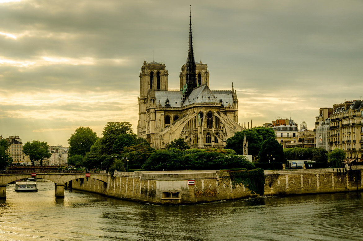 Notre Dame at Sunset
