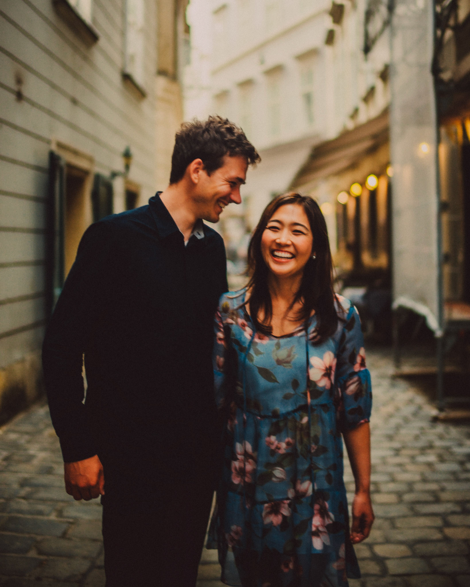 Casual destination engagement photos, Innere Stadt, Vienna, Austria, August 2017, Leica M.