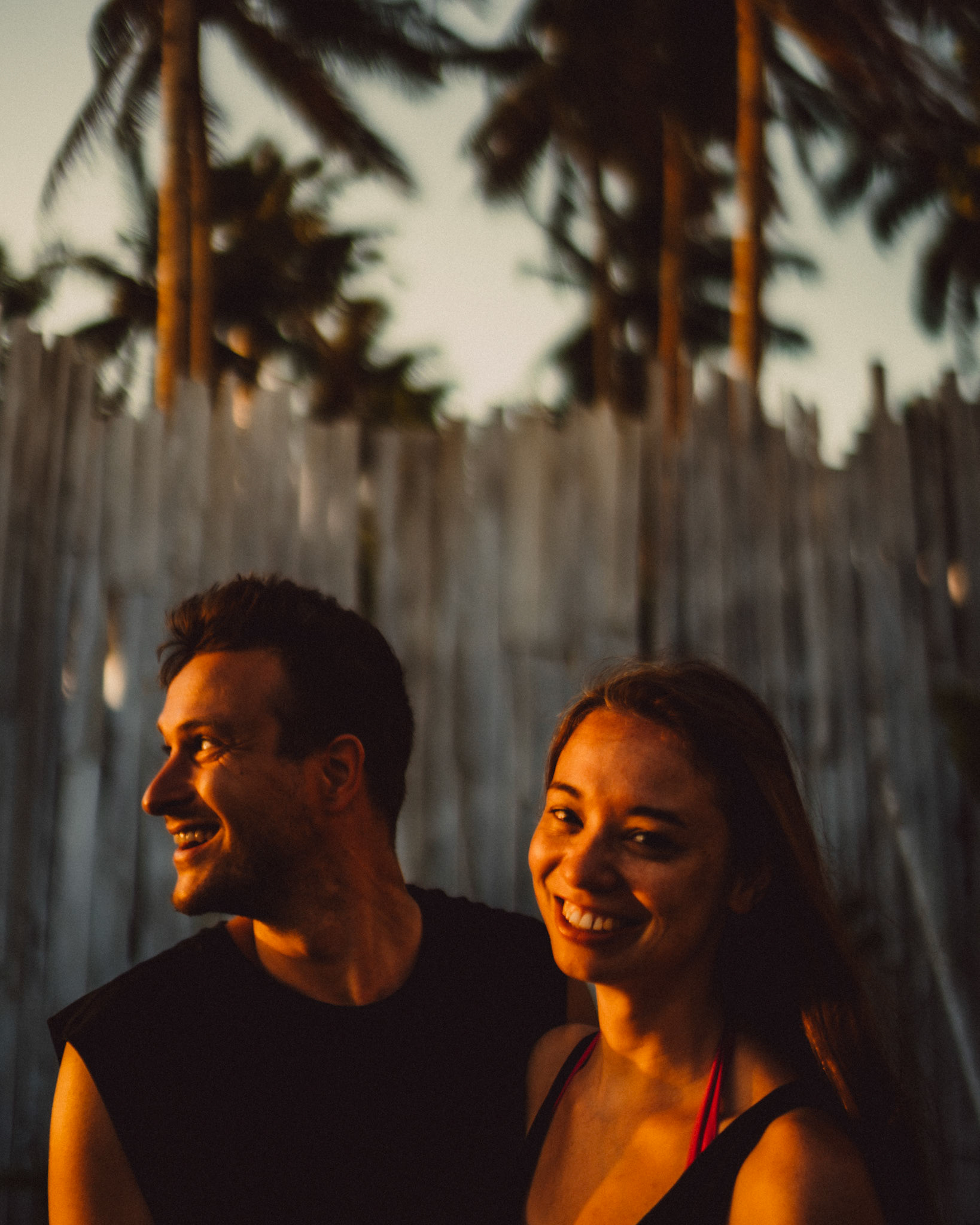 A couple shoot shortly after sunrise in General Luna, Siargao Island, Philippines, Southeast Asia, March 2019, Sony A7III.