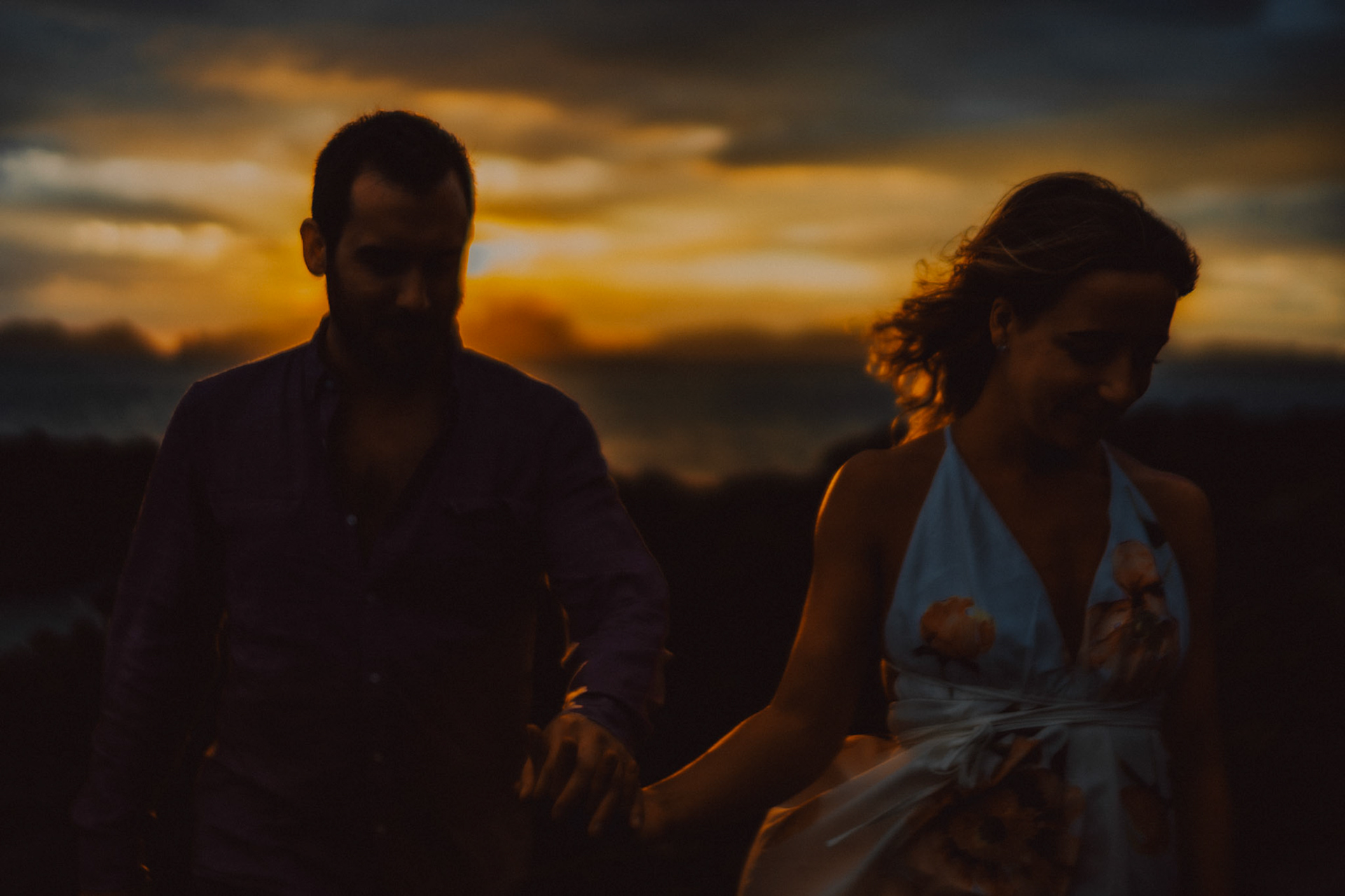 Chill sunset portraits with moody tones in Las Cabanas Beach, El Nido Palawan, Philippines, Southeast Asia, March 2019, Sony A7III.