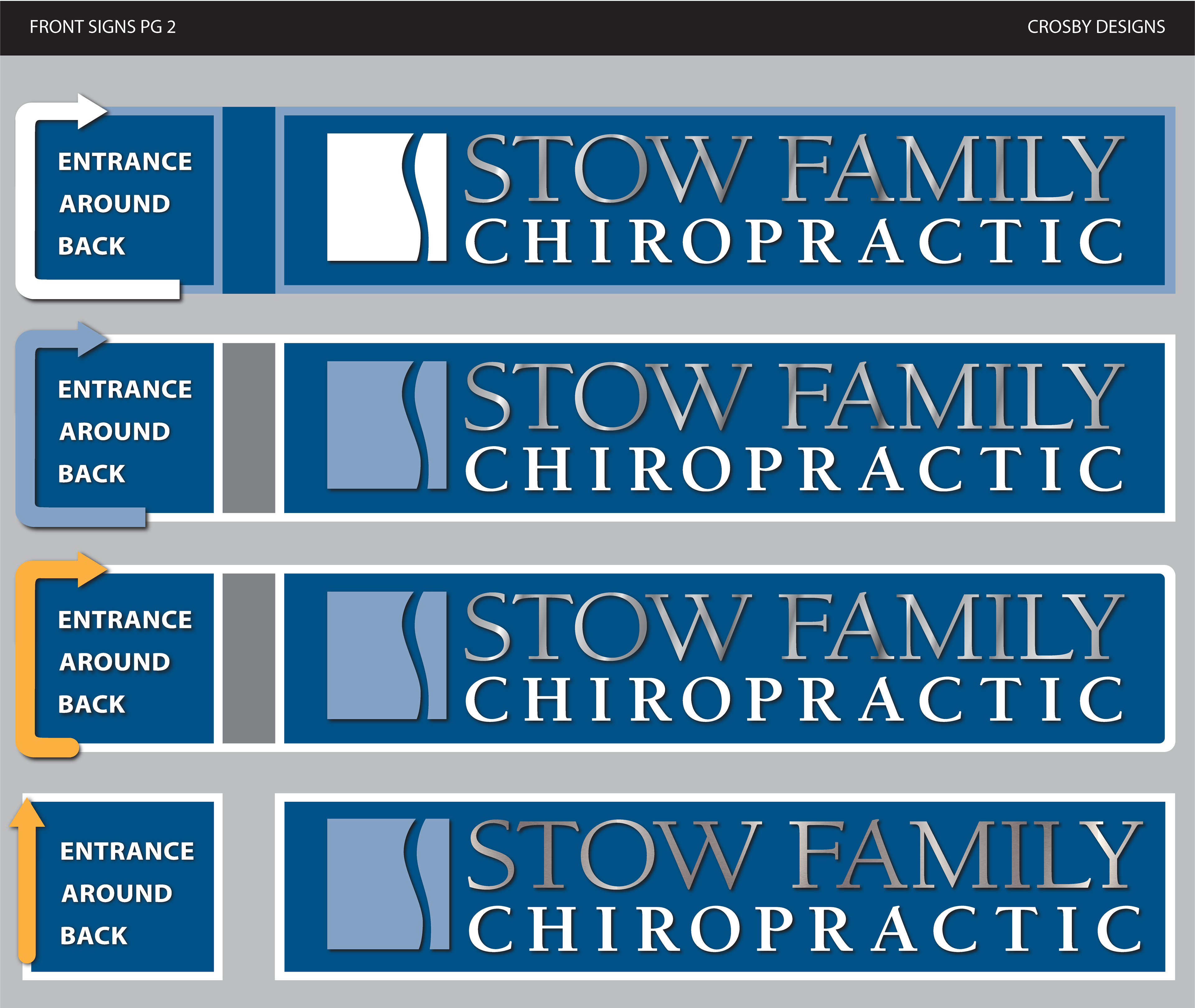 Front sign options 2