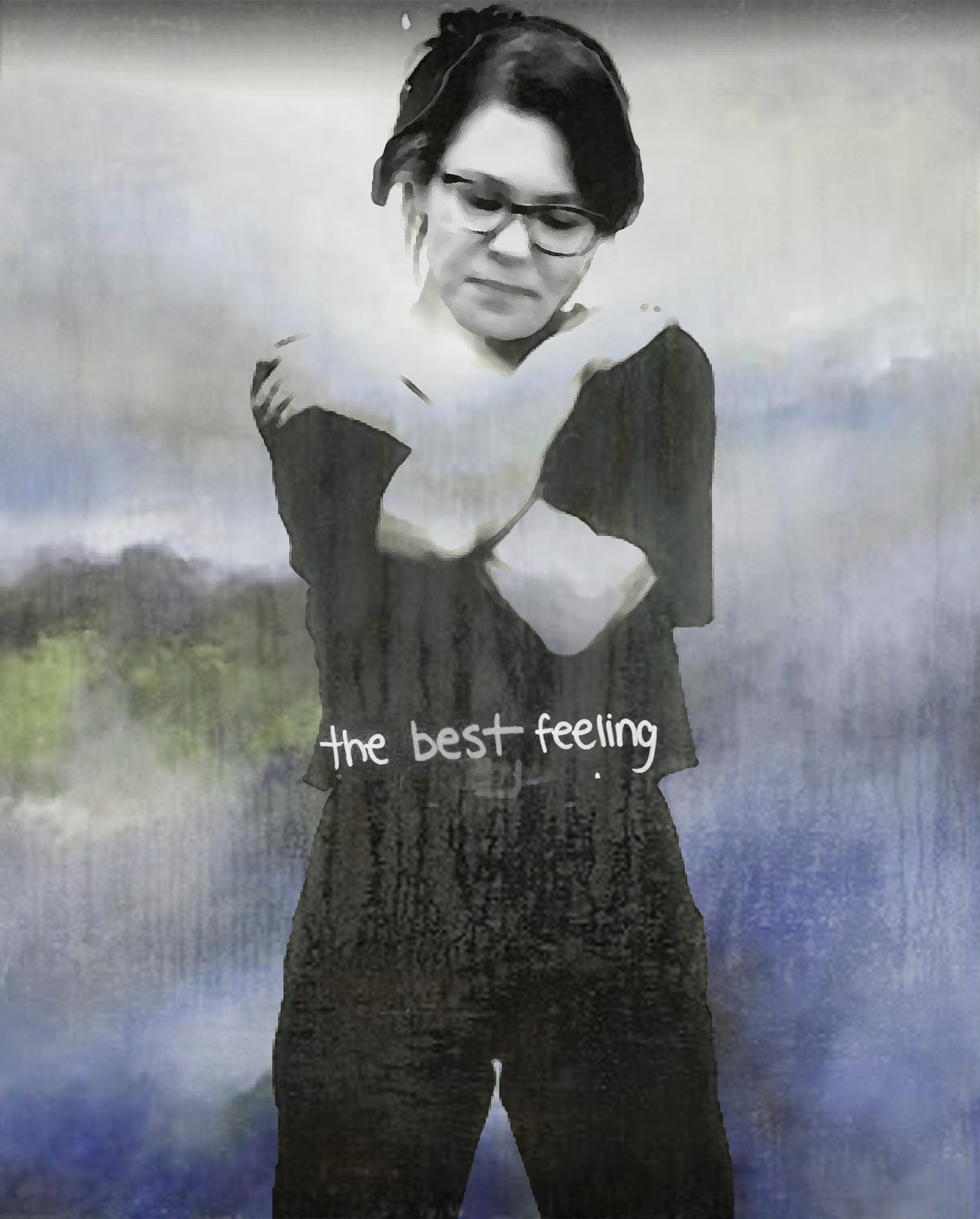 ”The best feeling”, 20180, overpainted photography, 30x45cm (sold)