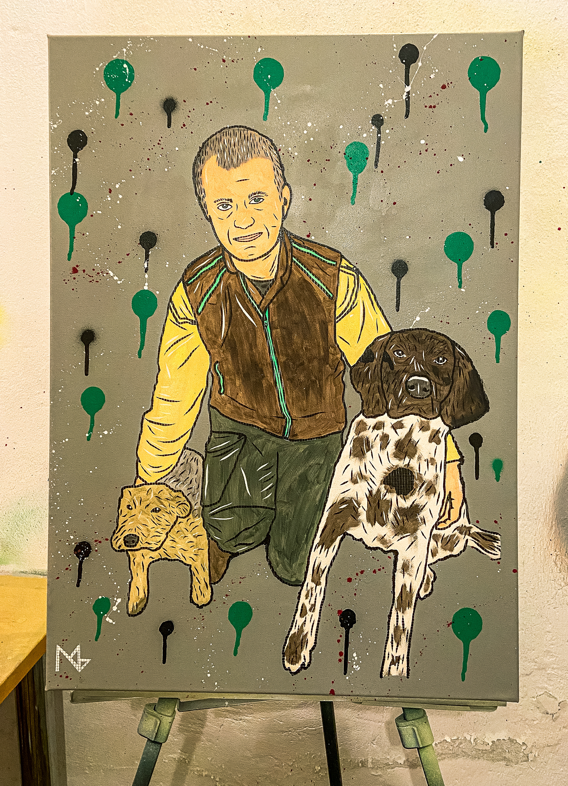 Canvas order, 70x50 canvas, acrylic spray