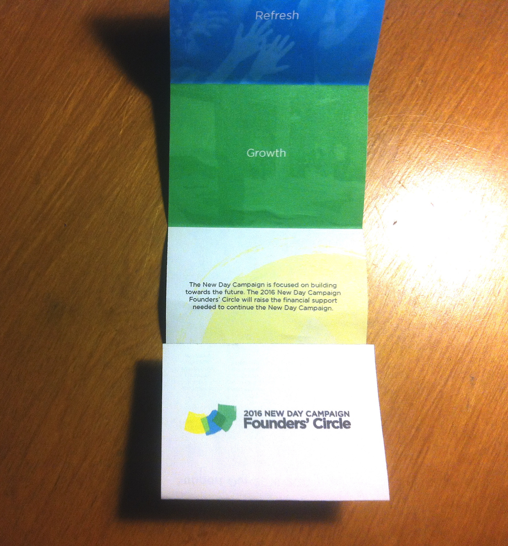 Campaign brochure (C-fold)