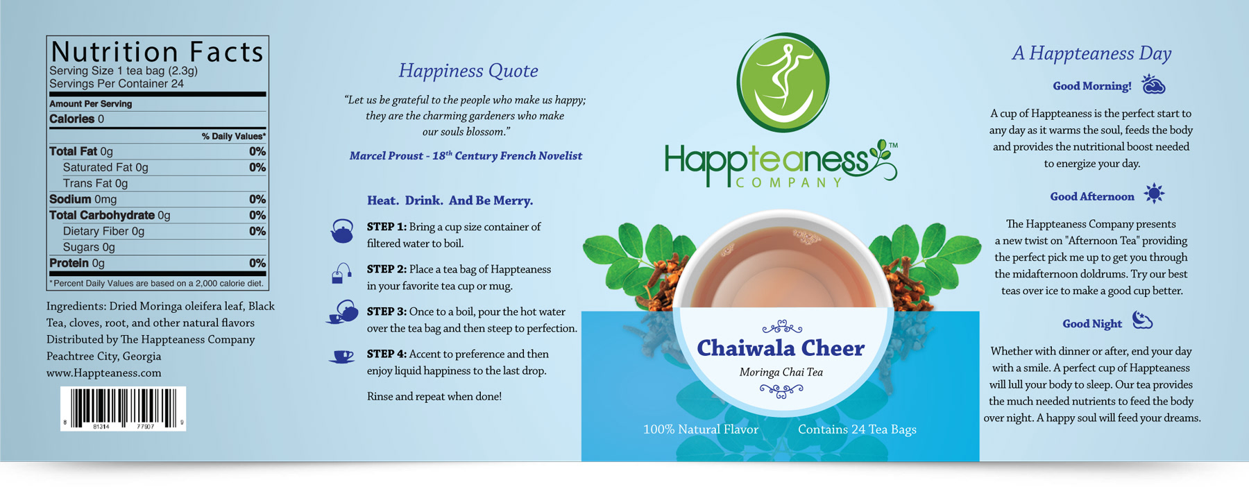 happteaness packaging design