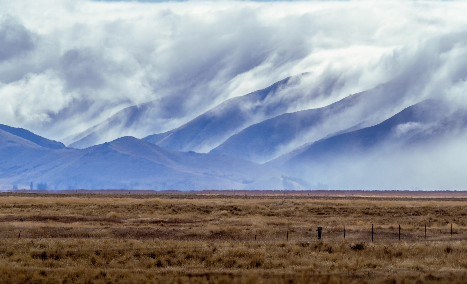 North Kirkliston Range au petit matin, NZ