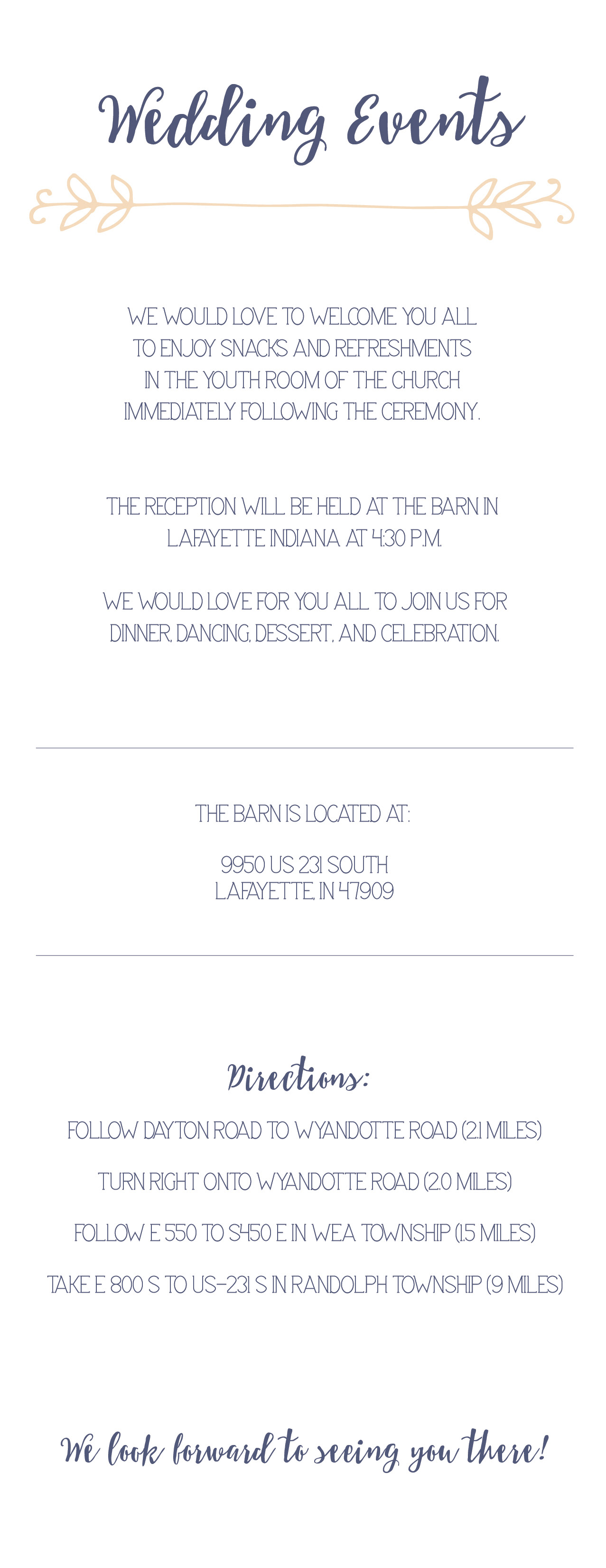 Wedding Program Design