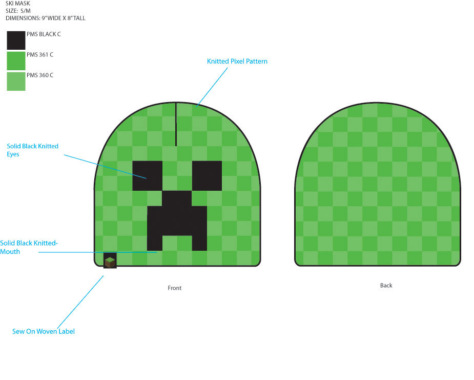 creeper pixel dimensions