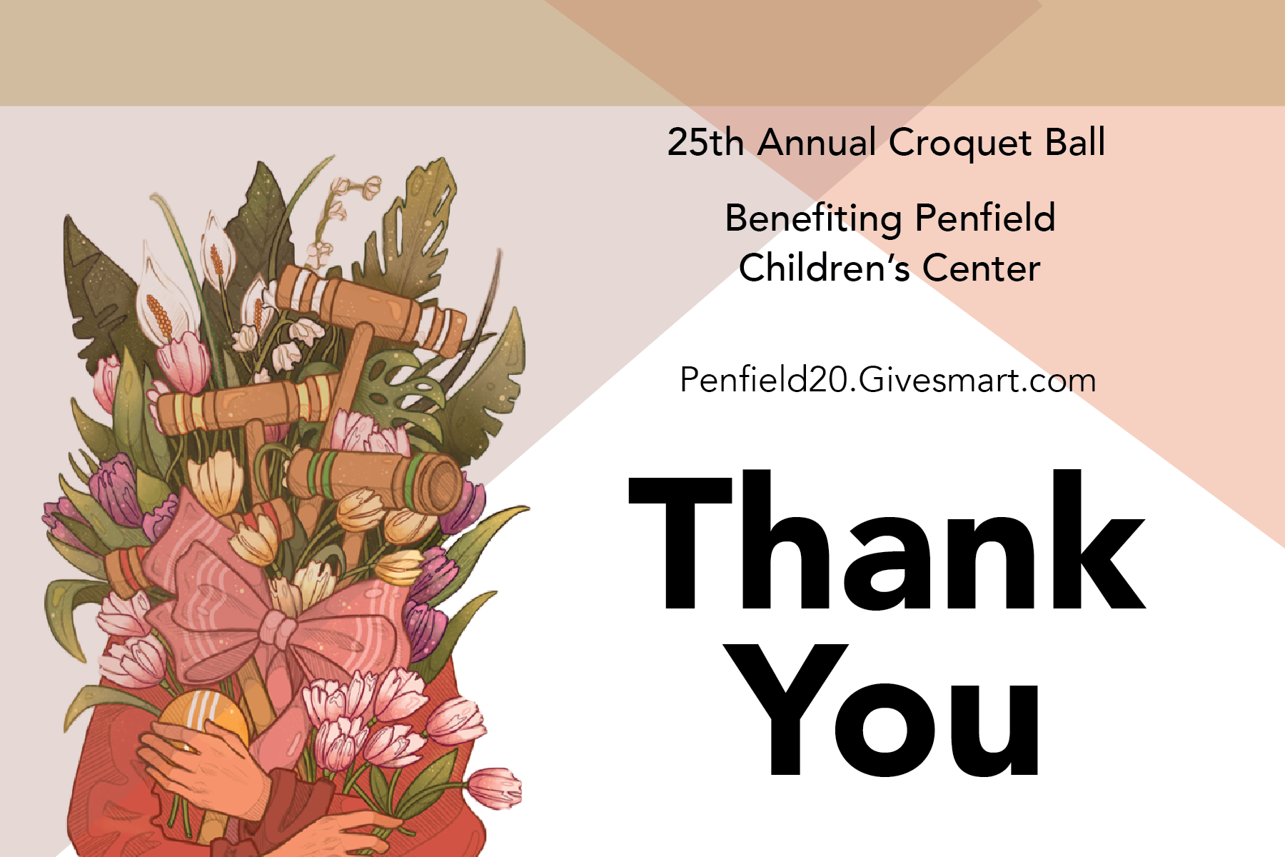 Croquet Ball Thank You Tag, 2020