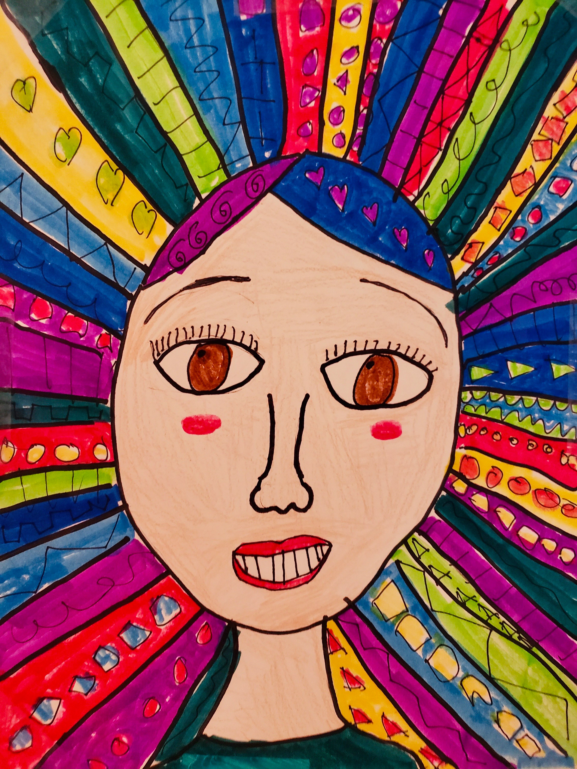 Whacky Patterned Hair