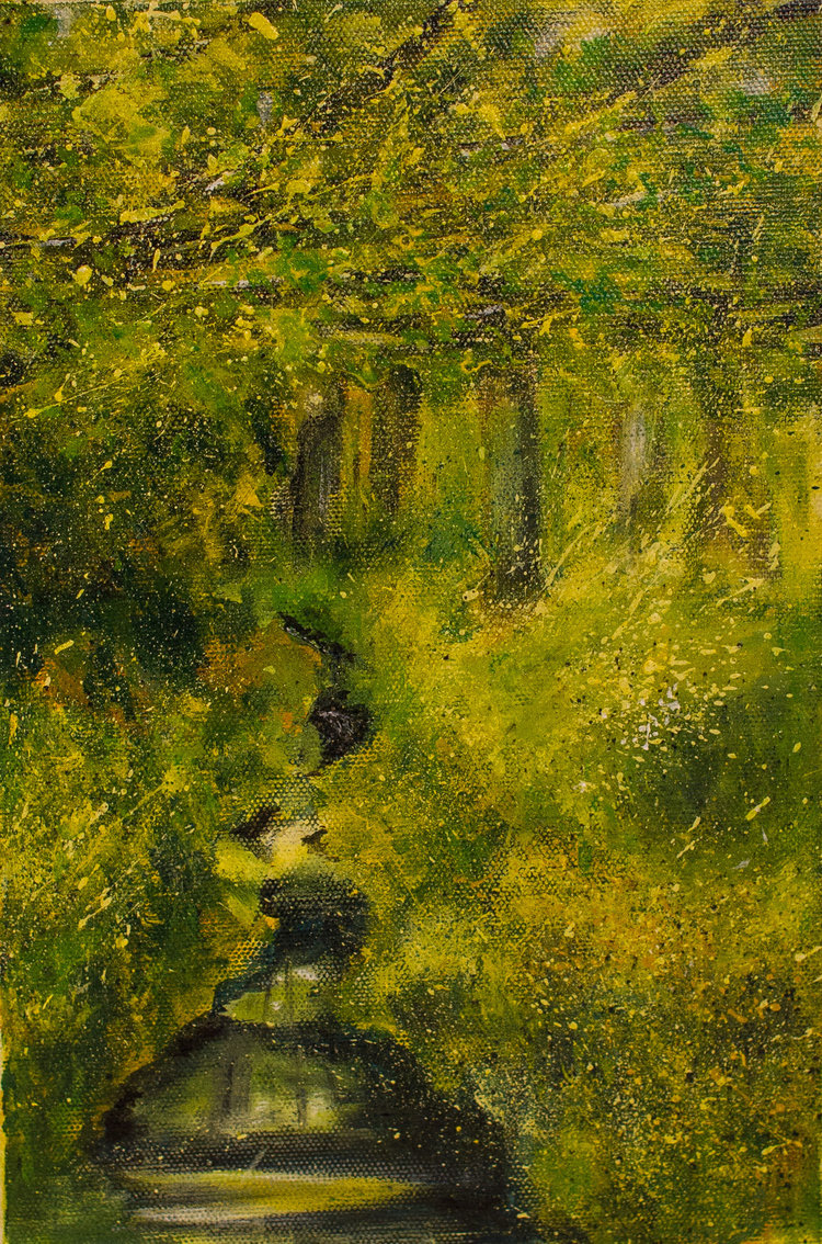 Home Wood - Mixed media on canvas - 30cms x 20cms
