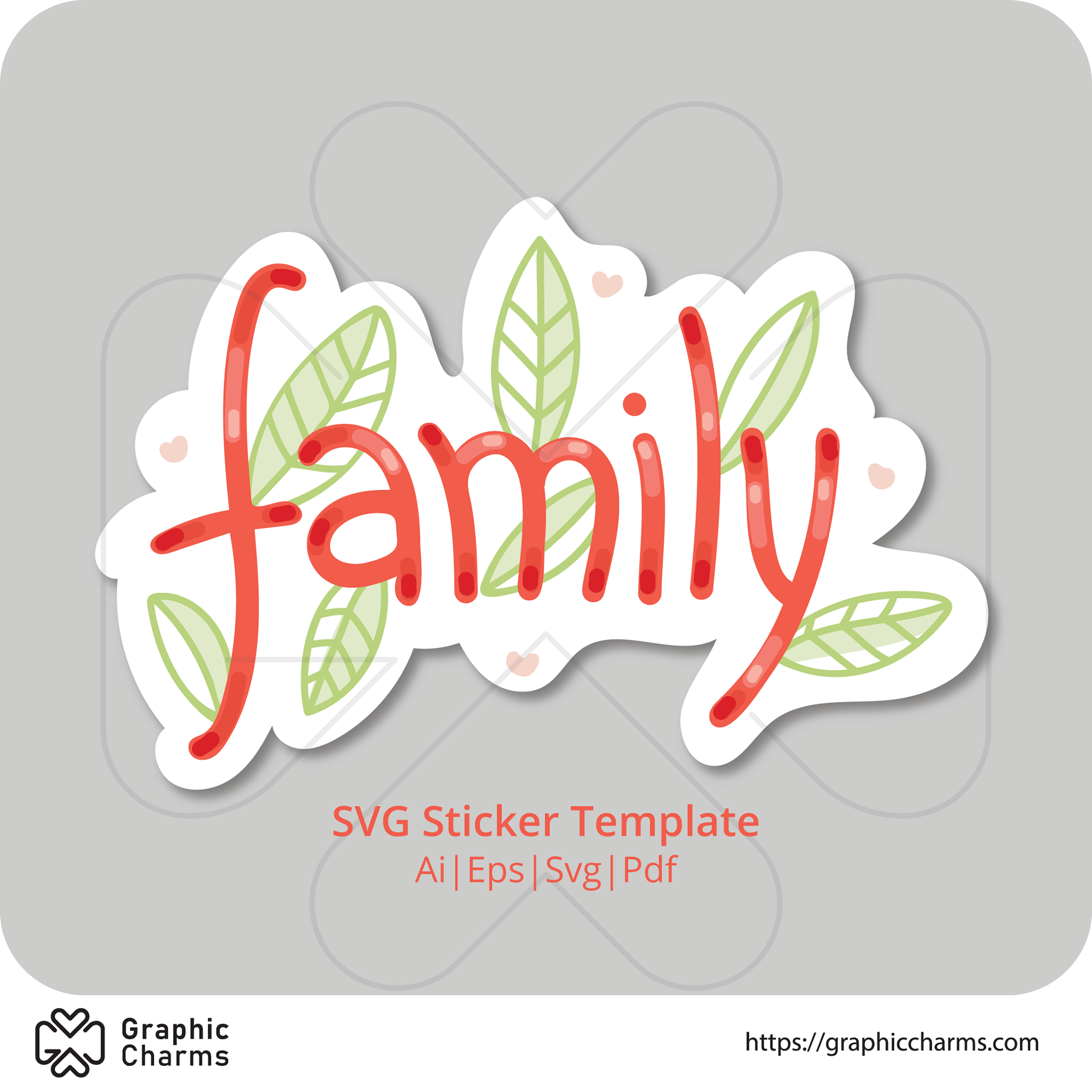 Download Graphiccharms Family Svg Graphics Sticker Design Template PSD Mockup Templates