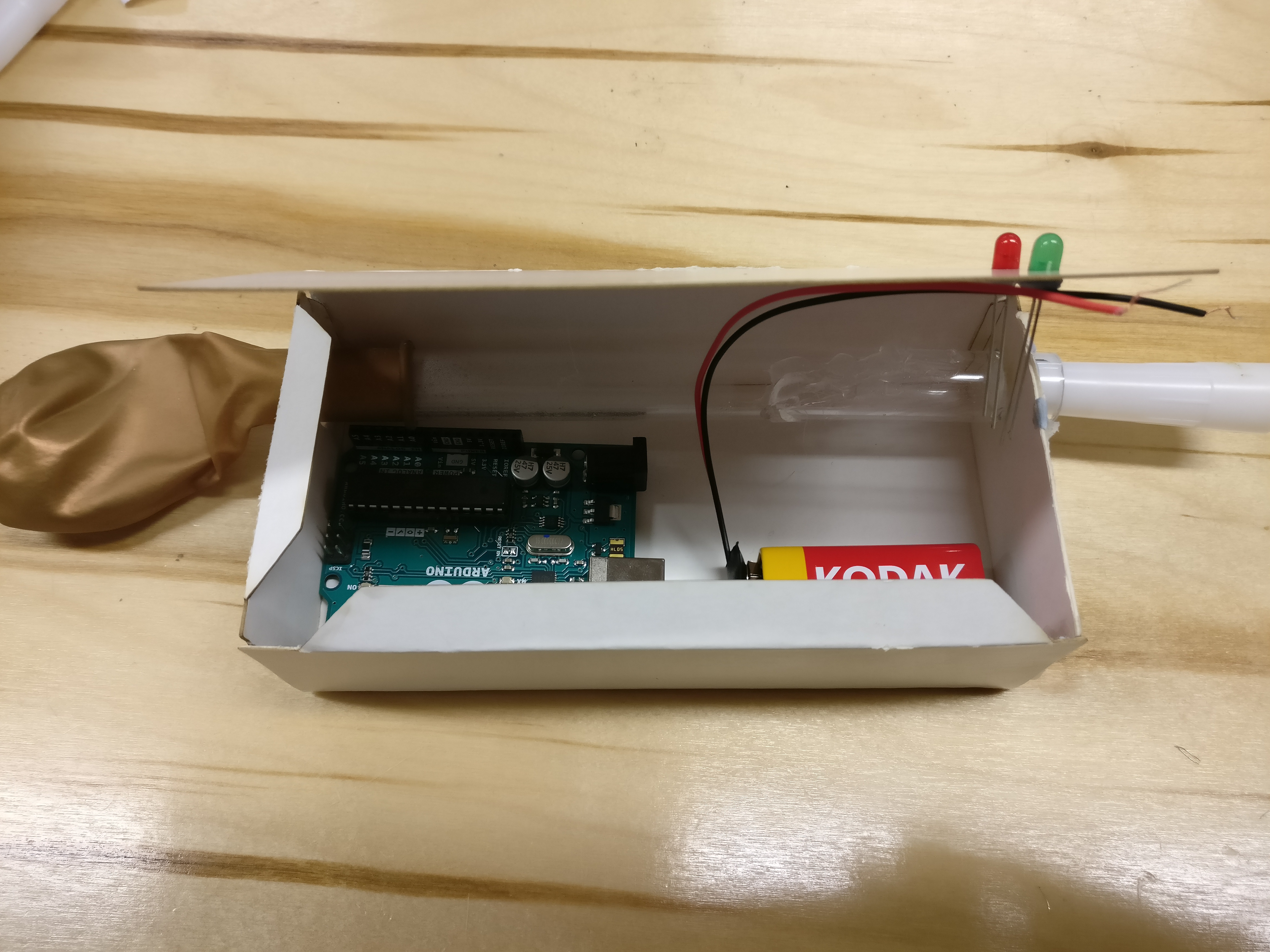 Arduino in Cardboard Model