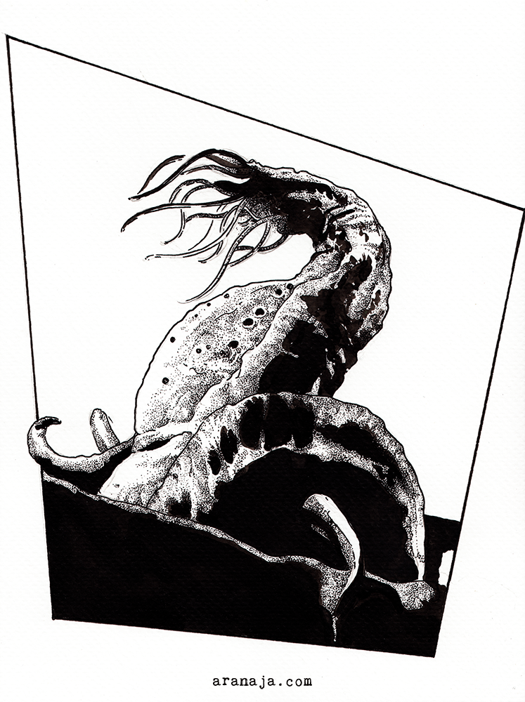 Inktober 2018 day 27: Behemoth (Hellboy)