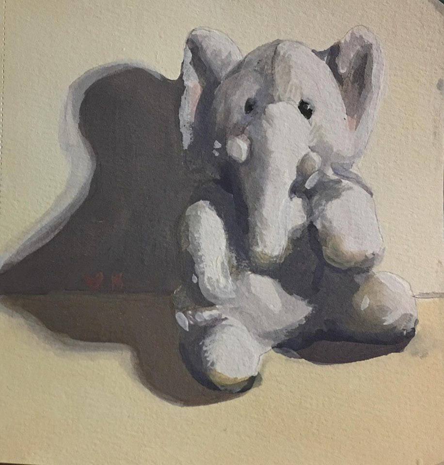 ***Unavailable***Elephant - 5x5 inches