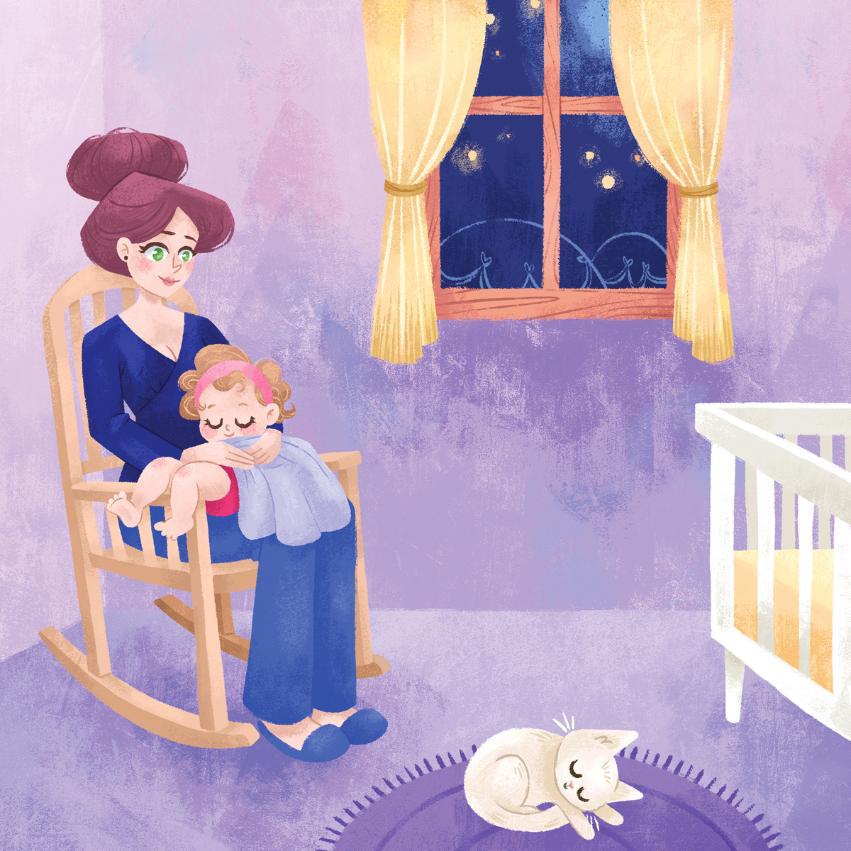 Margot et Clémence, book interior illustration