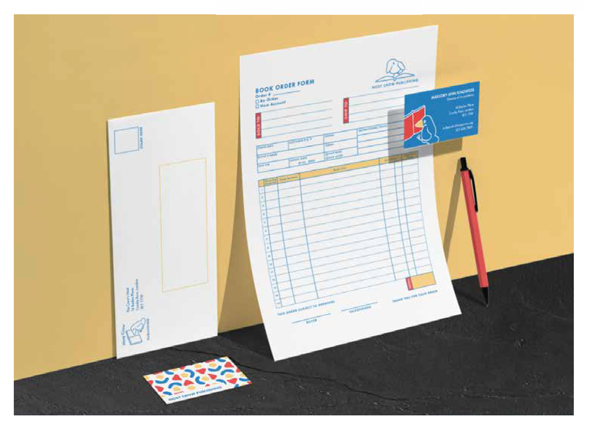 Nosy Crow Publishing Re-branding: Order Form and Envelope Design