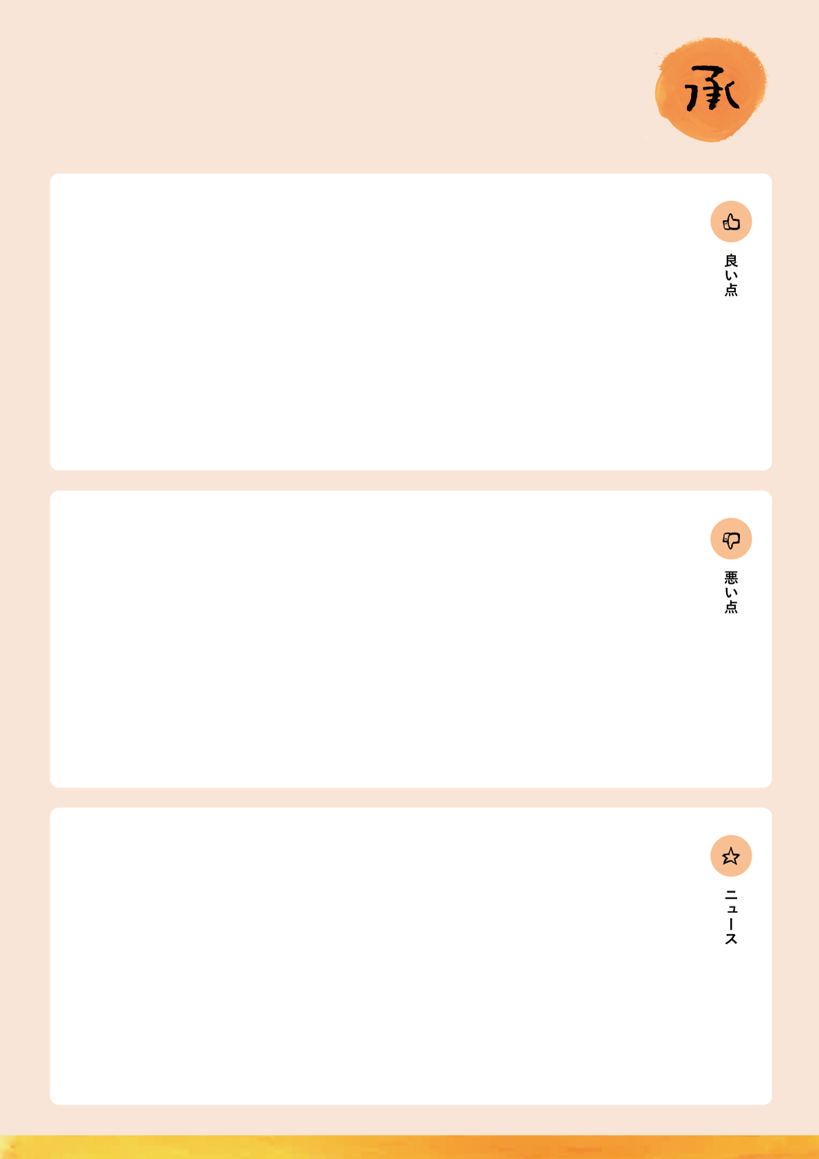 課題を探るためのシート