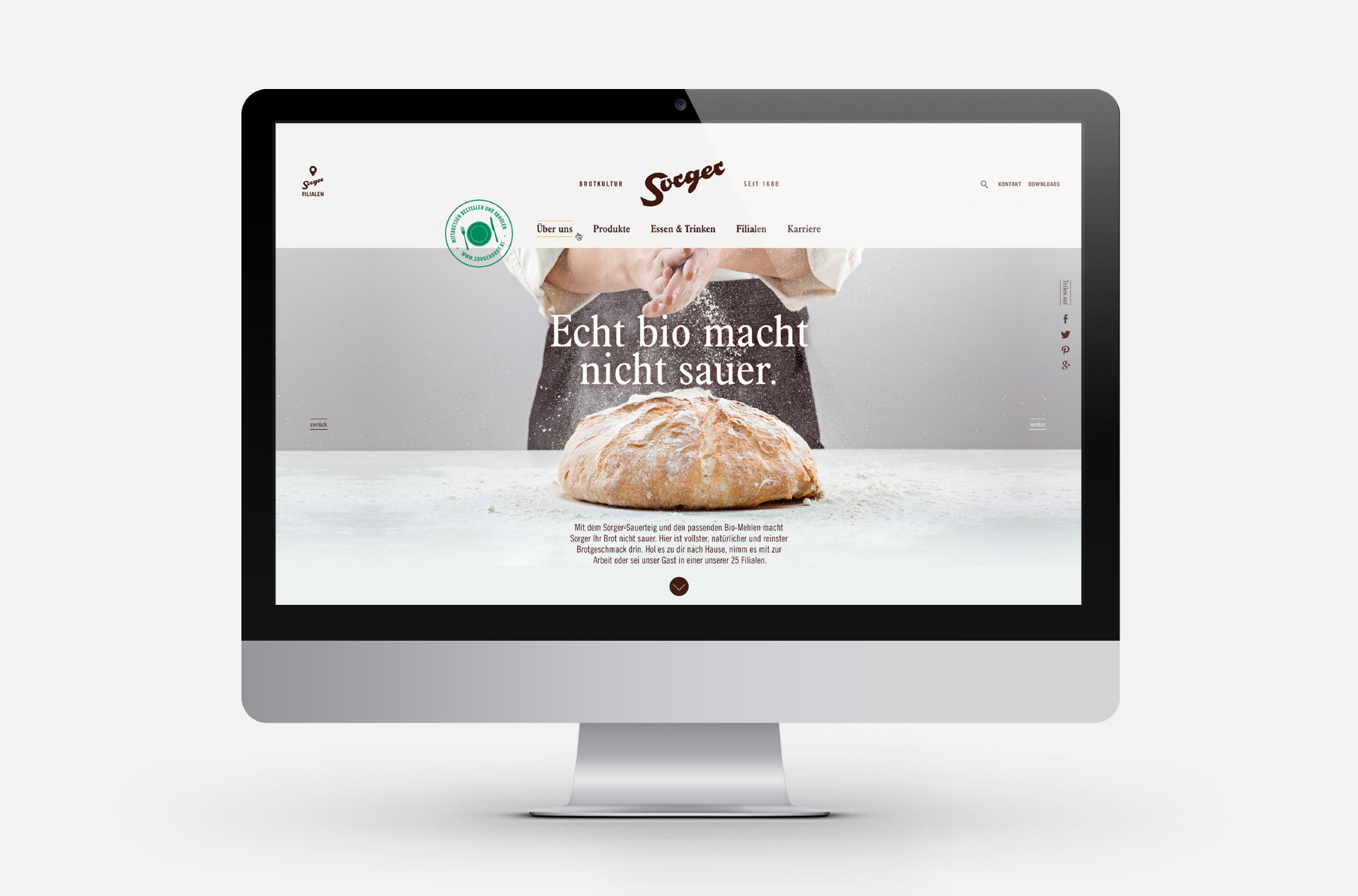 Sorger Brot, Website