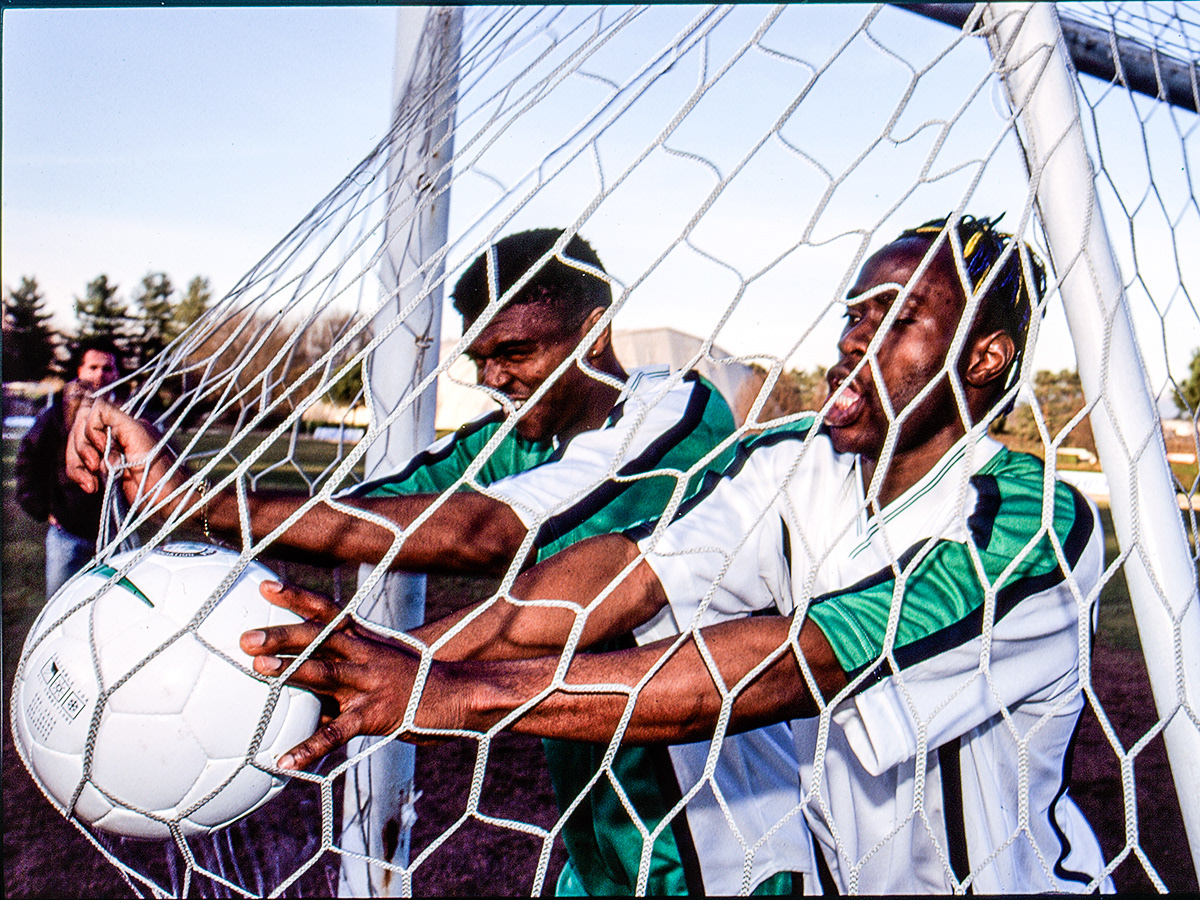 Okocha, footballeur.