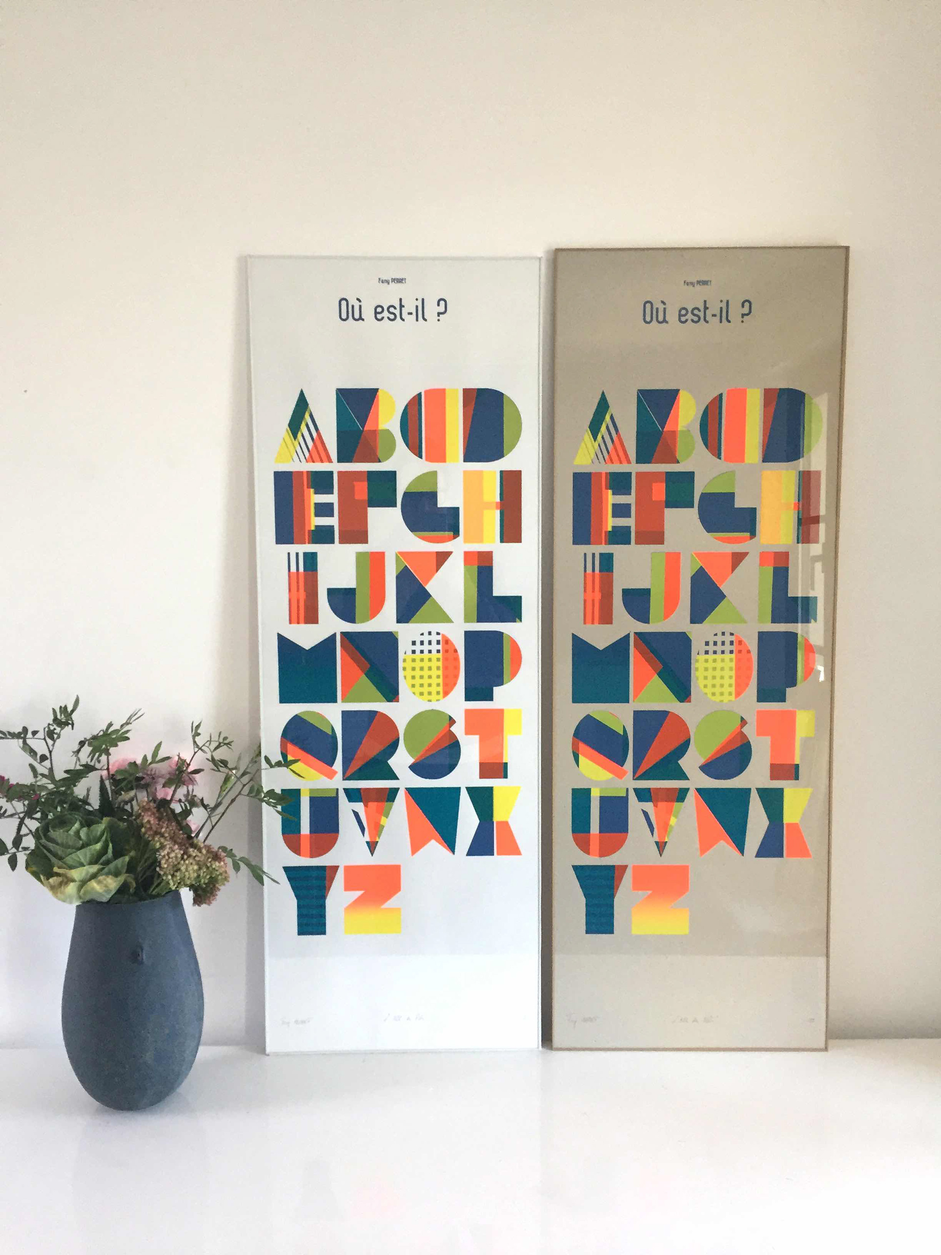 Sérigraphie abécédaire - 420€
