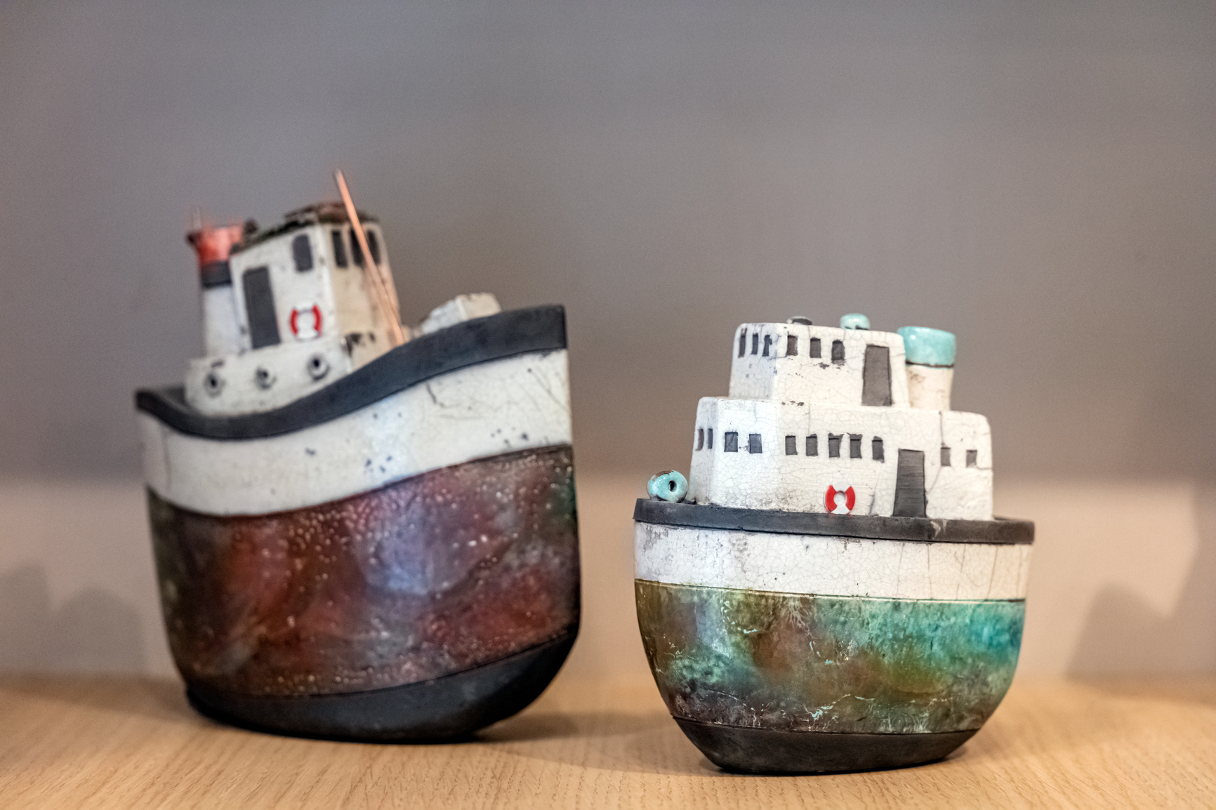 Bateaux en Raku - à partir de 60€