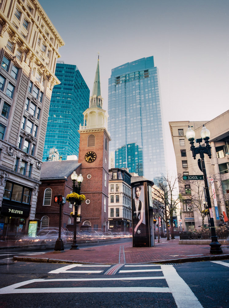 Boston Flashed By The Sun | Pentax 645N, Kodak Ektar 100-120, F11, 590", ND 3.0, Long Exposure