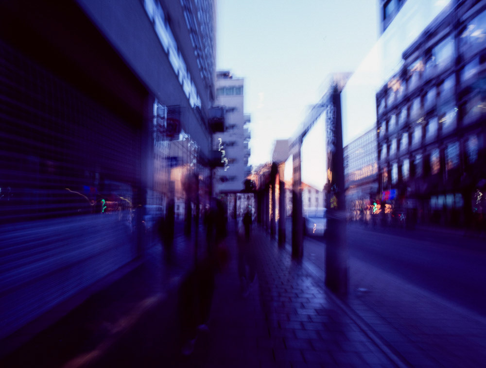 Oslo Evening Rush | Pentax 645N, Fuji Provia 100-120, Long Exposure