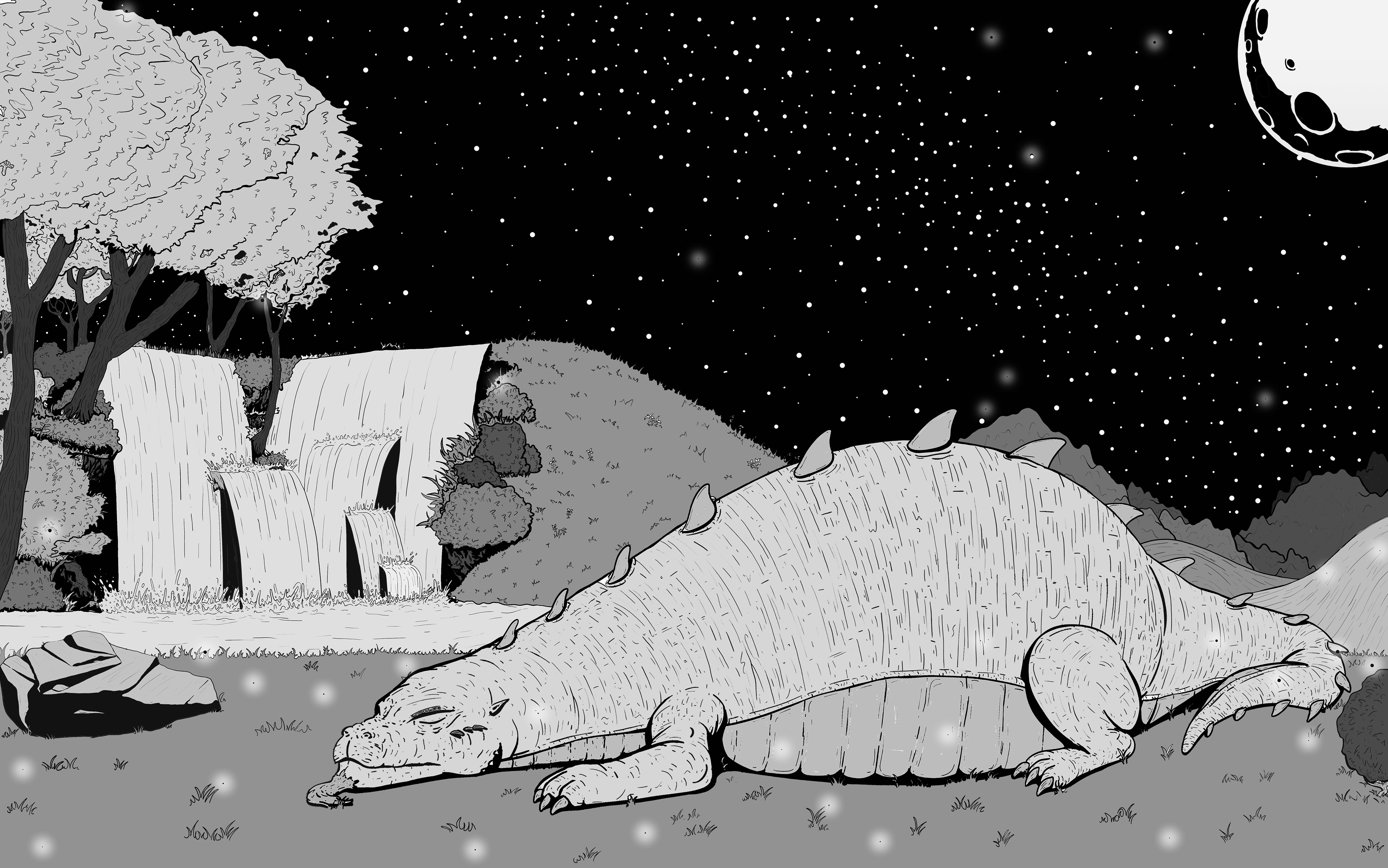 Fat Dragon is Sleepy