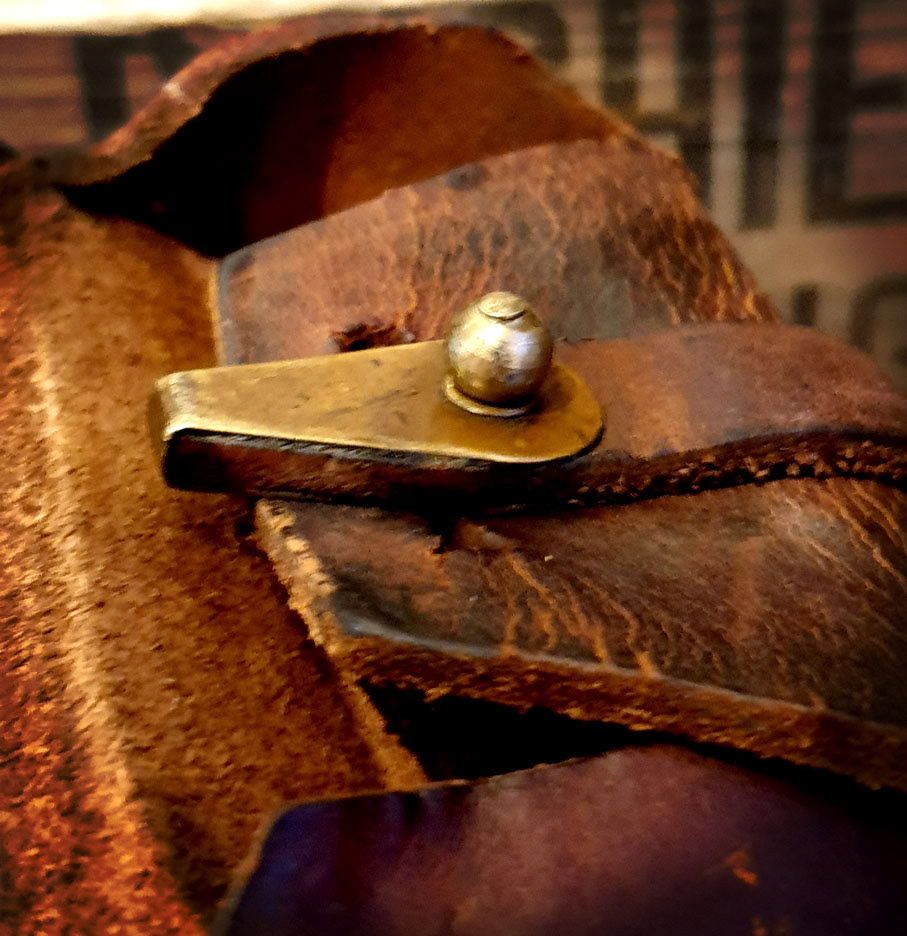 Vintahe leather case and brass fittings