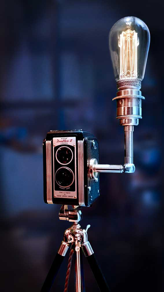 Kodak Duraflex ll vintage camera lamp