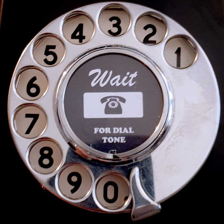 Chrome rotary dial
