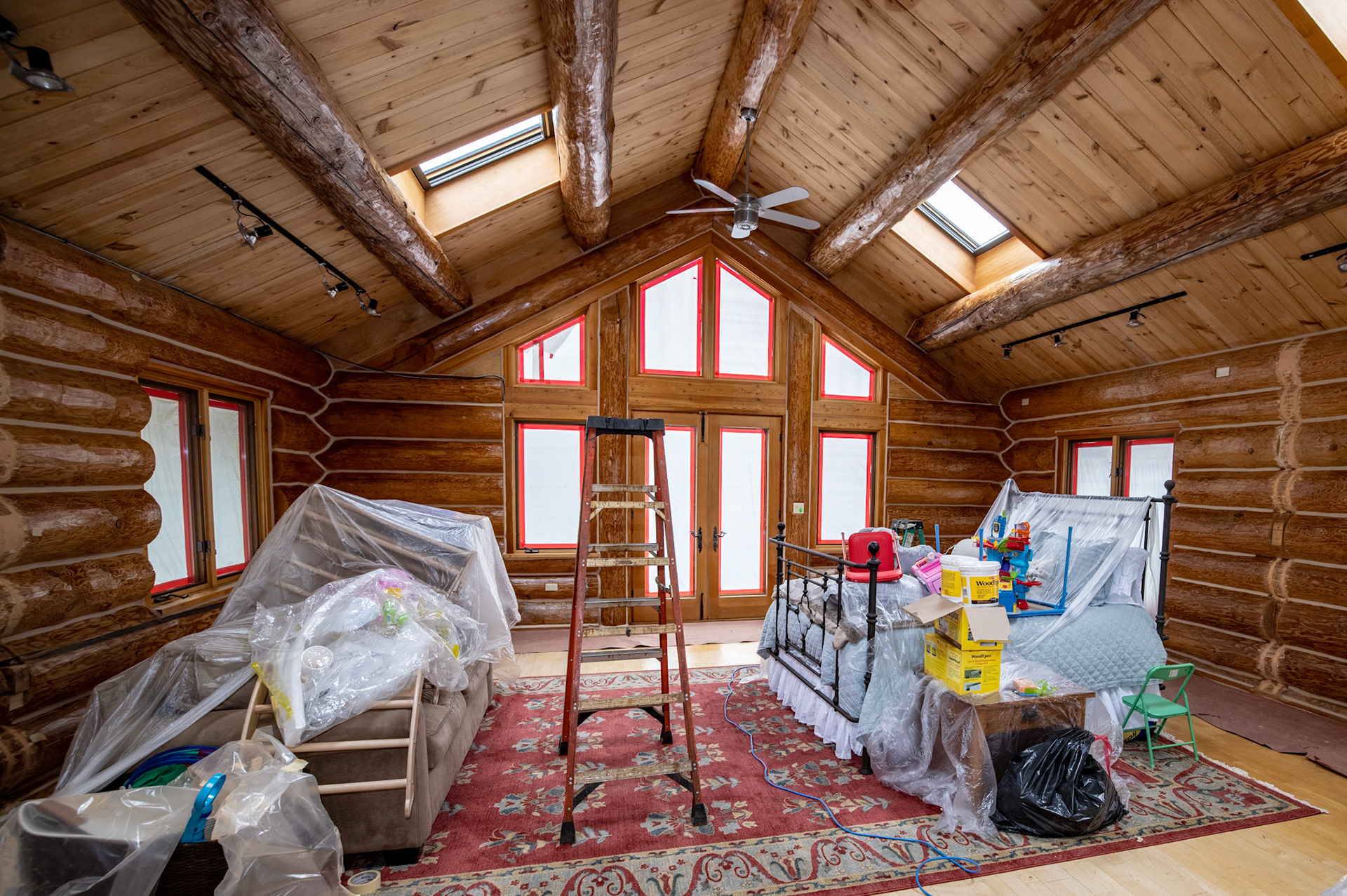 sealing log cabin