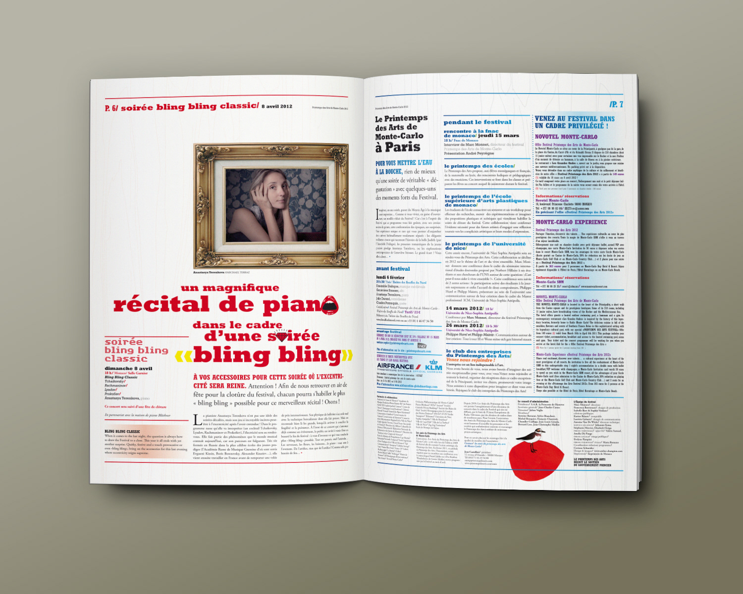 Pages intérieures du journal