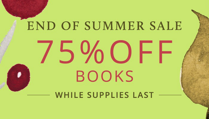 Chelsea Green Publishing's Summer Sales 2019 banner 75% Off Books (700 x 400)