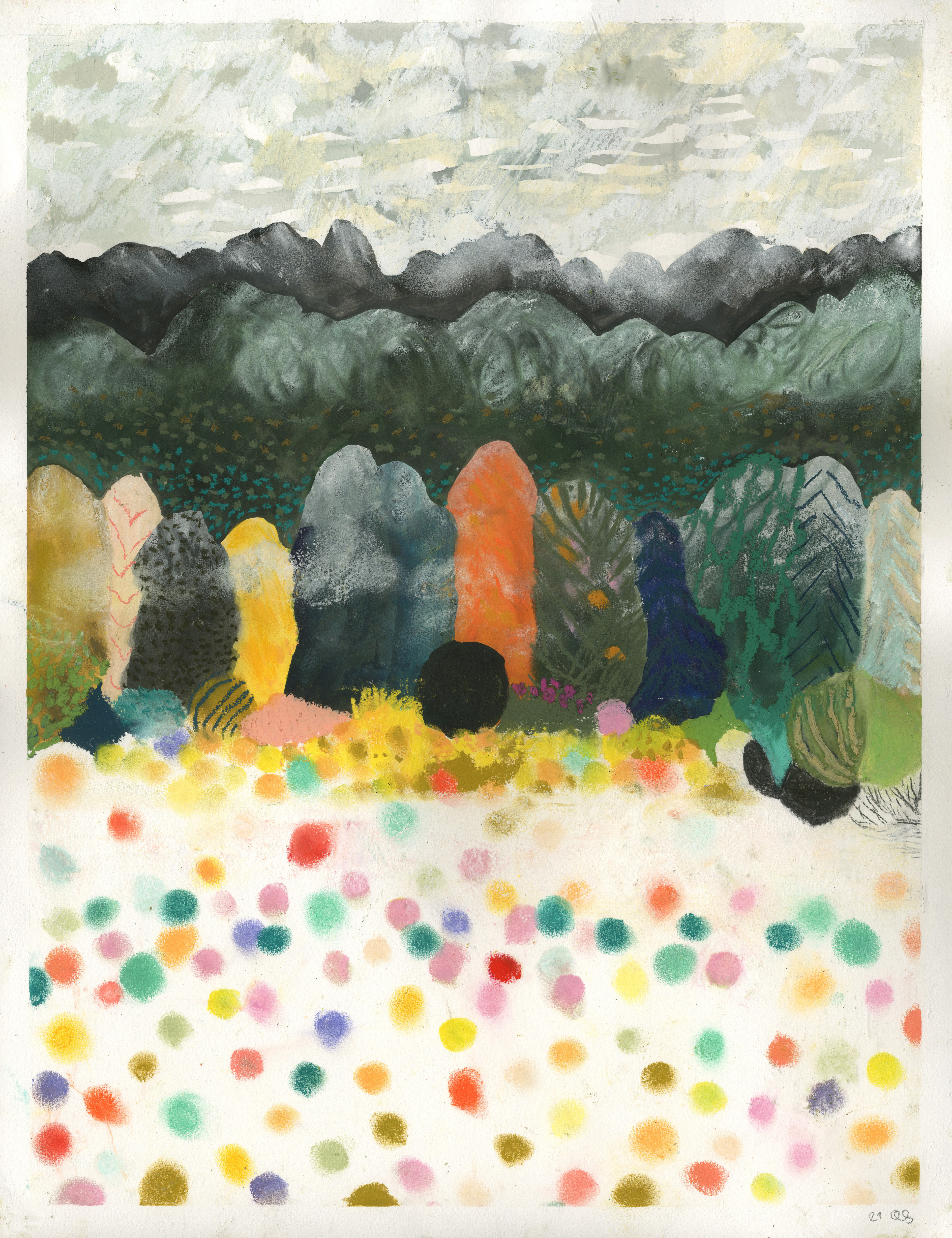 misty meadow (50x65) €400