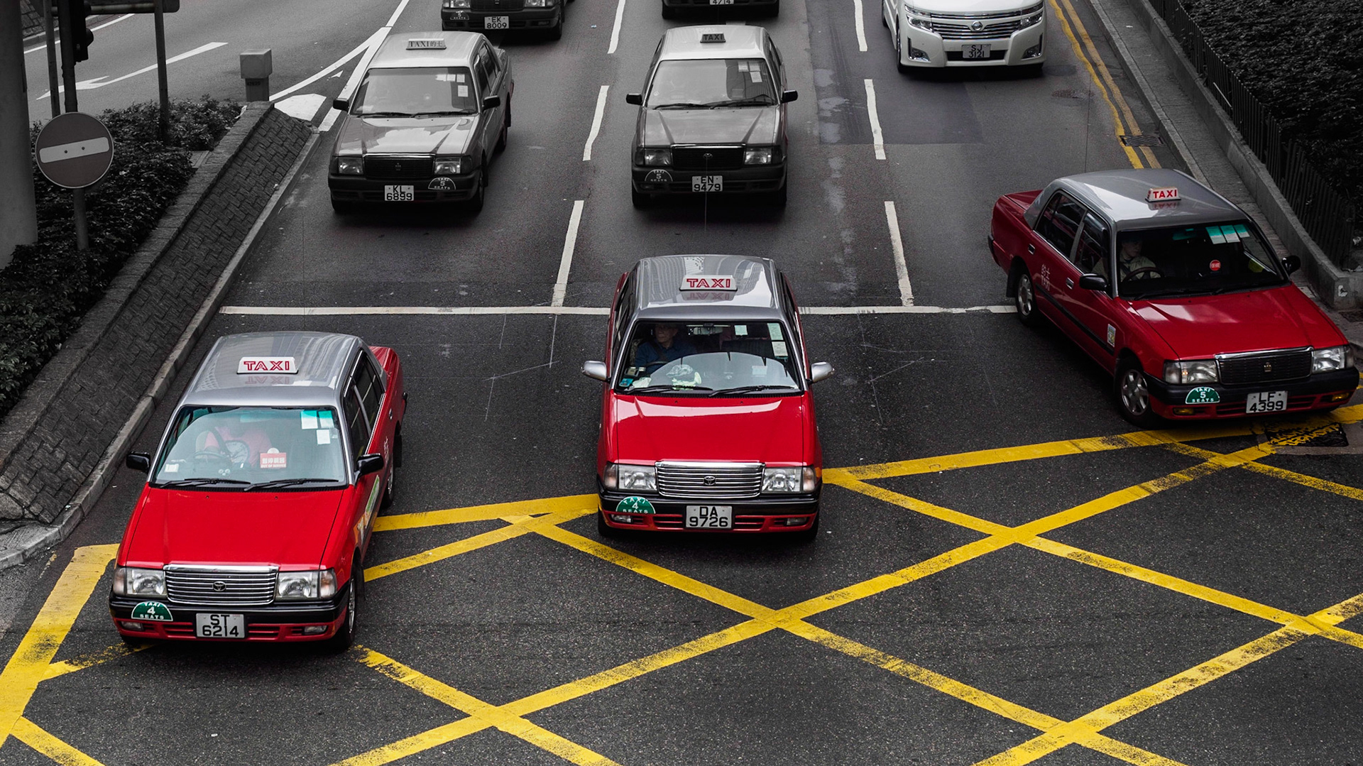 Taxis in Hongkong