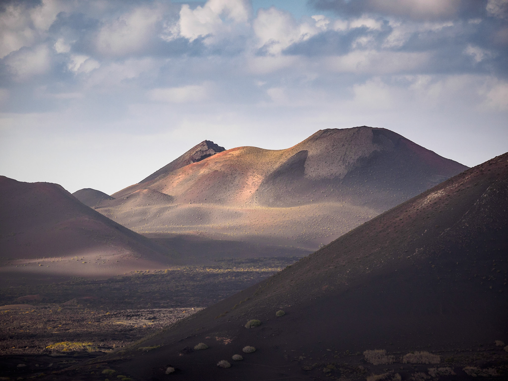 Abendlicht zwischen den Vulkanen