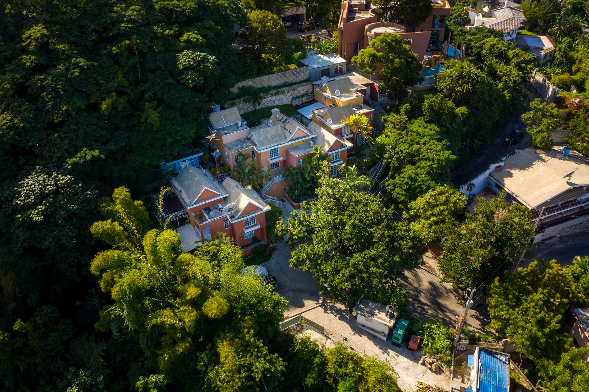 Vue aérienne de la résidence