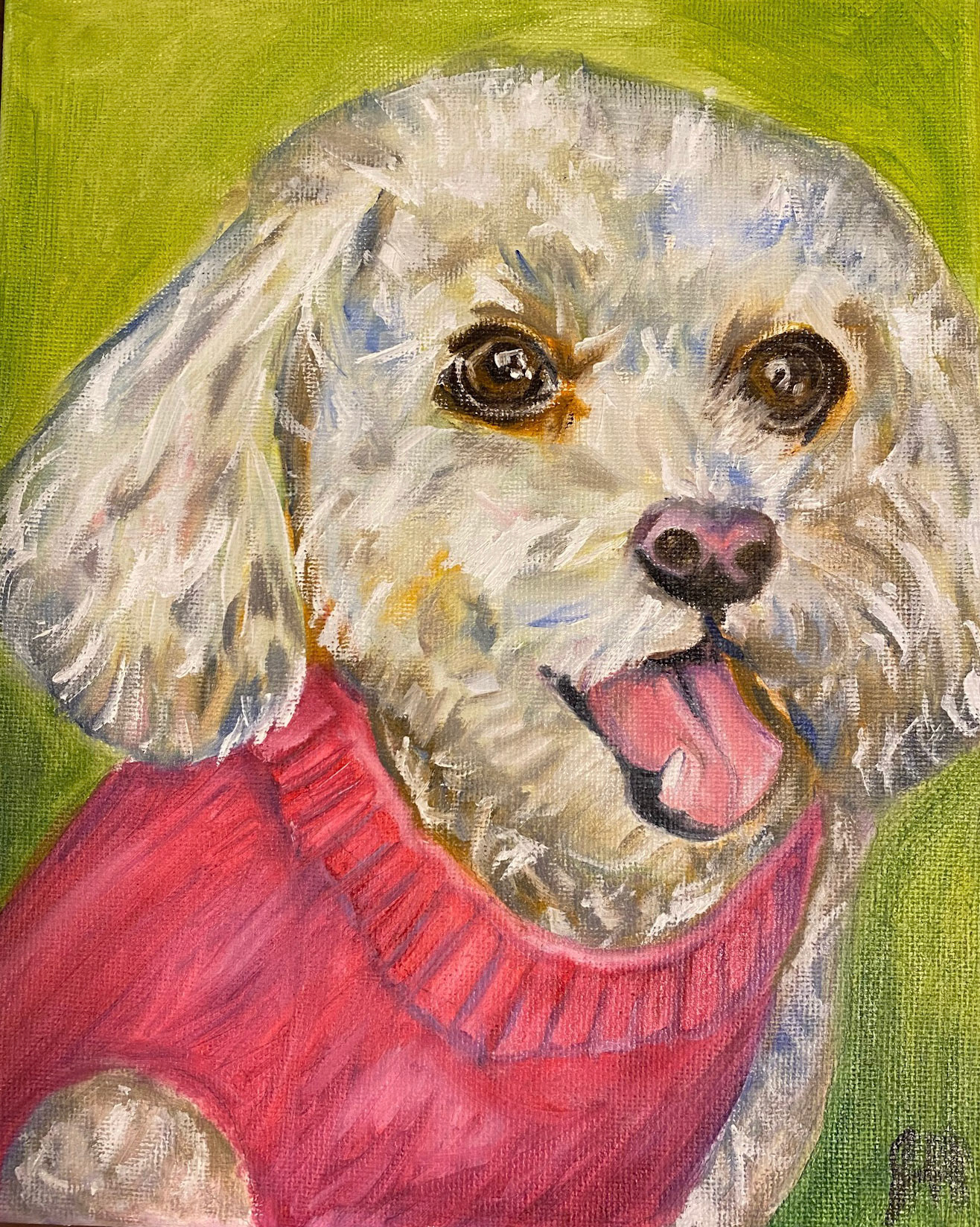 8 x 10 oil paint on canvas