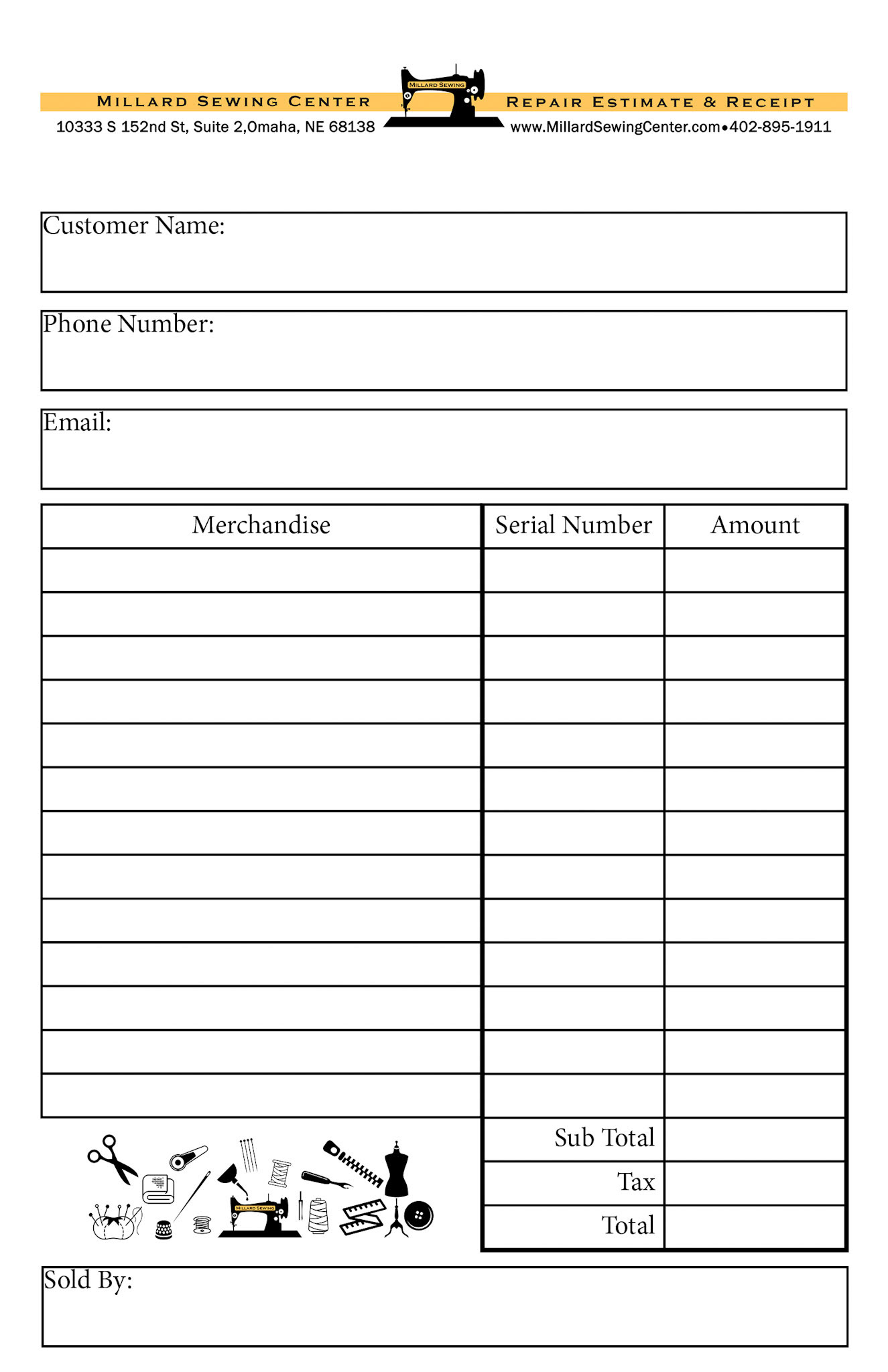 Shop Invoice