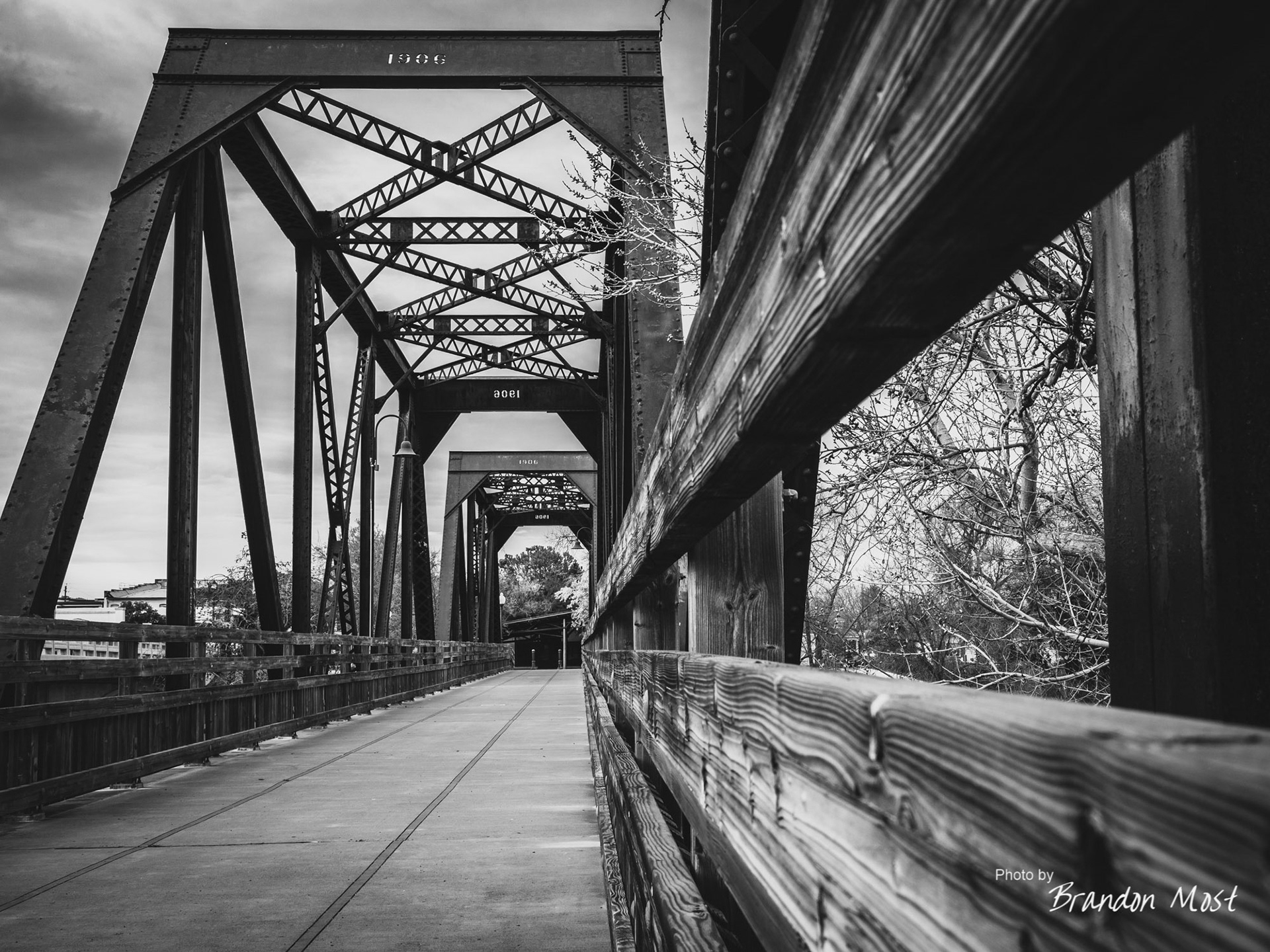 Historic Truss Bridge in Winters Solano County, California and Yolo County, California