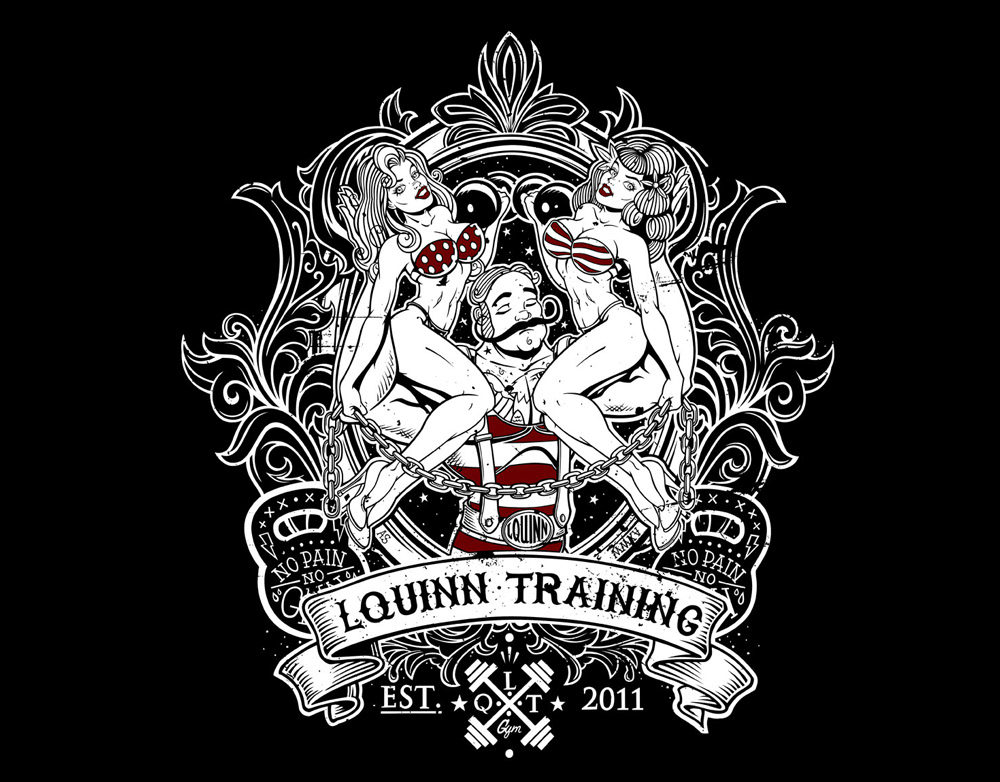 Garment design illustration - Client:L Quinn Training