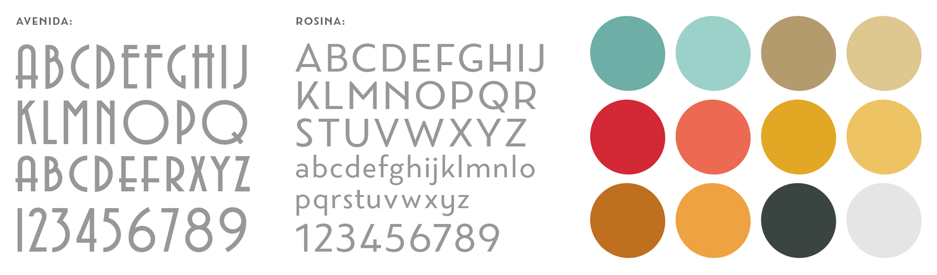 Cinema Roxy colors and fonts